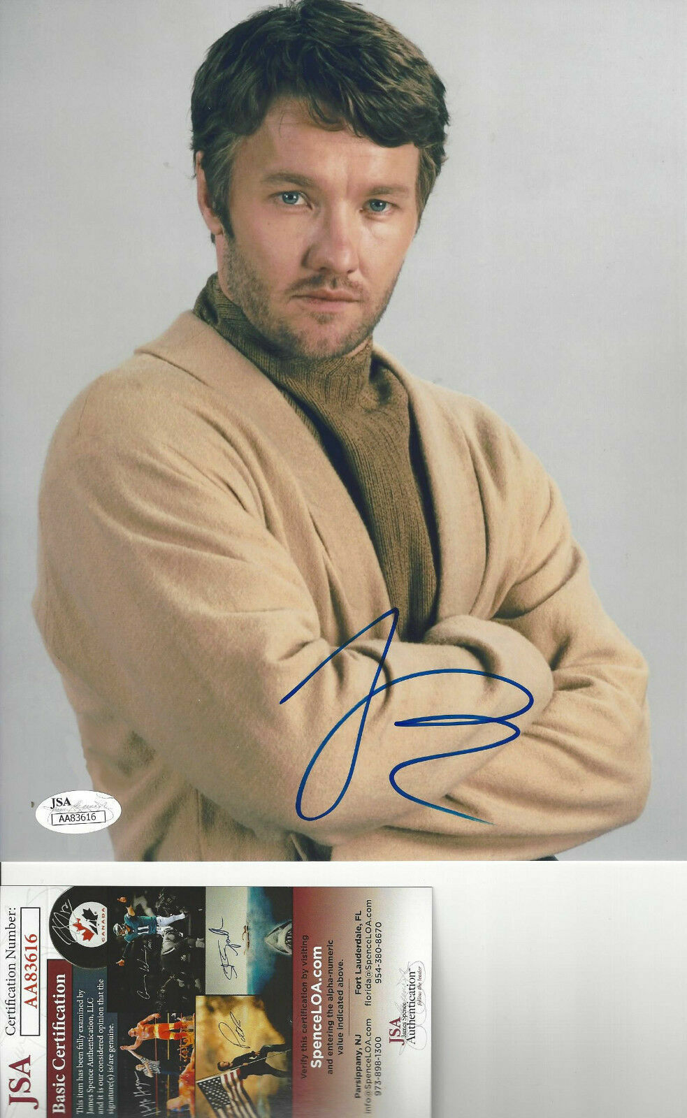 Joel Edgeton signed Star Wars Owen Lars 8x10 autographed Photo Poster painting JSA COA