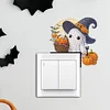4Pcs Diamond Painting Acrylic Cute Ghost Pumpkin Wall Switch Sticker for Wall Decoration