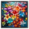 Color Flower-14CT Stamped Cross Stitch 50*50cm