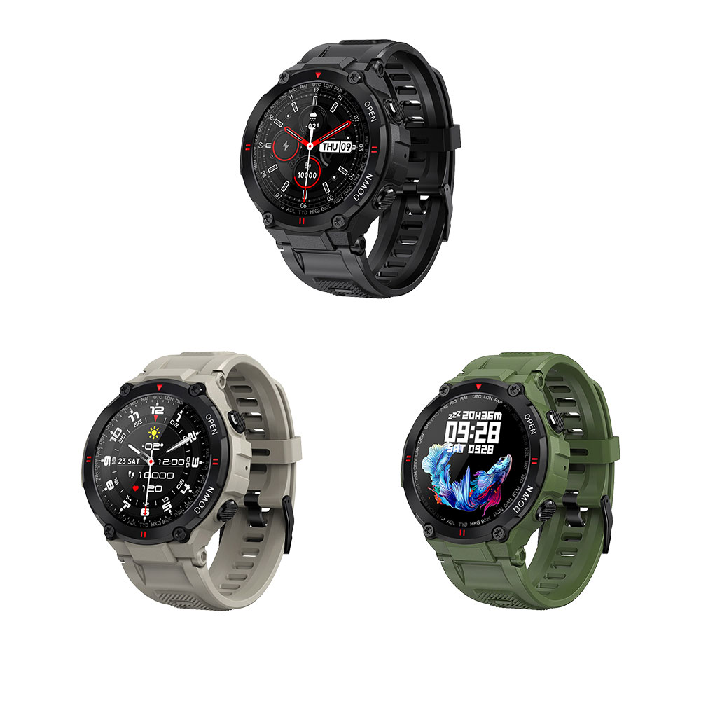 

SENBONO MAX6 Bluetooth Call Smartwatch Heart Rate Sleep Monitor Smart Watch, Army green, 501 Original