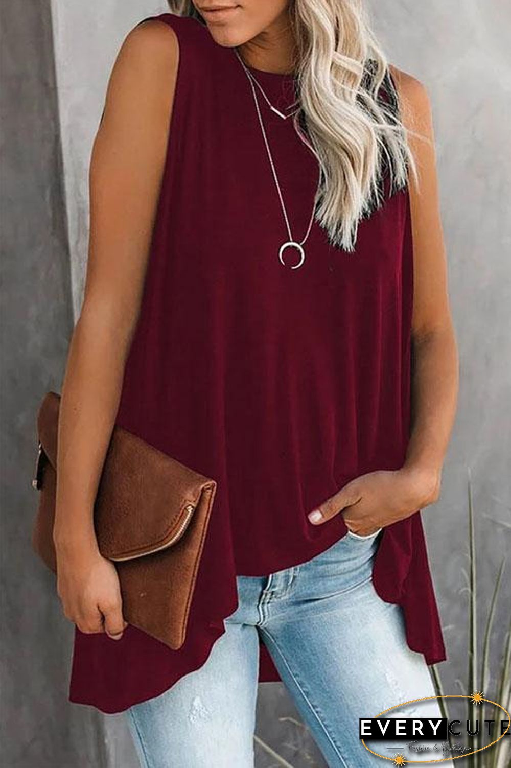 Basic Solid Top T-shirt