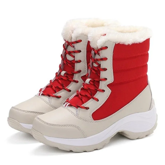 Orthopedic Women's Waterproof Winter Boots with Fur