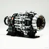Turbojet Aircraft Engine Electric Model Simulation Assembly Building Blocks High Difficulty Toy