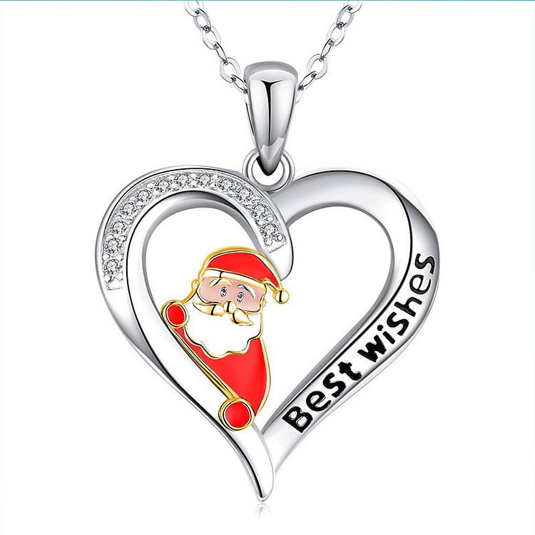 Christmas Gift Love Heart Necklace