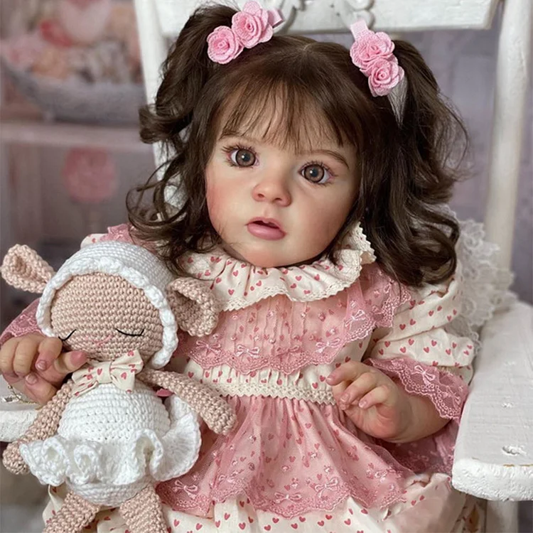  20'' Touch Real Reborn Toddler Baby Doll Girl Weriya with Bright Blue Eyes - Reborndollsshop®-Reborndollsshop®