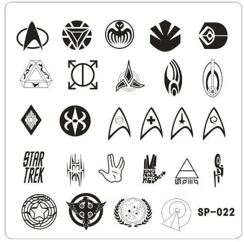 Nail Stamping Plates Cartoon Stamping Plate  SP Design Nail Art Image Plate Equipment Stamp Stamping Plates Manicure Template-Nail Inspo