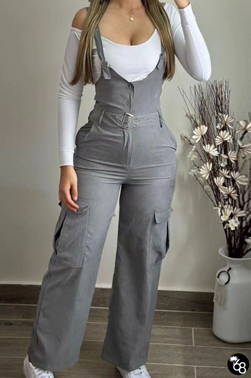 Casual Solid Backless Spaghetti Strap Skinny Jumpsuits  | 168DEAL