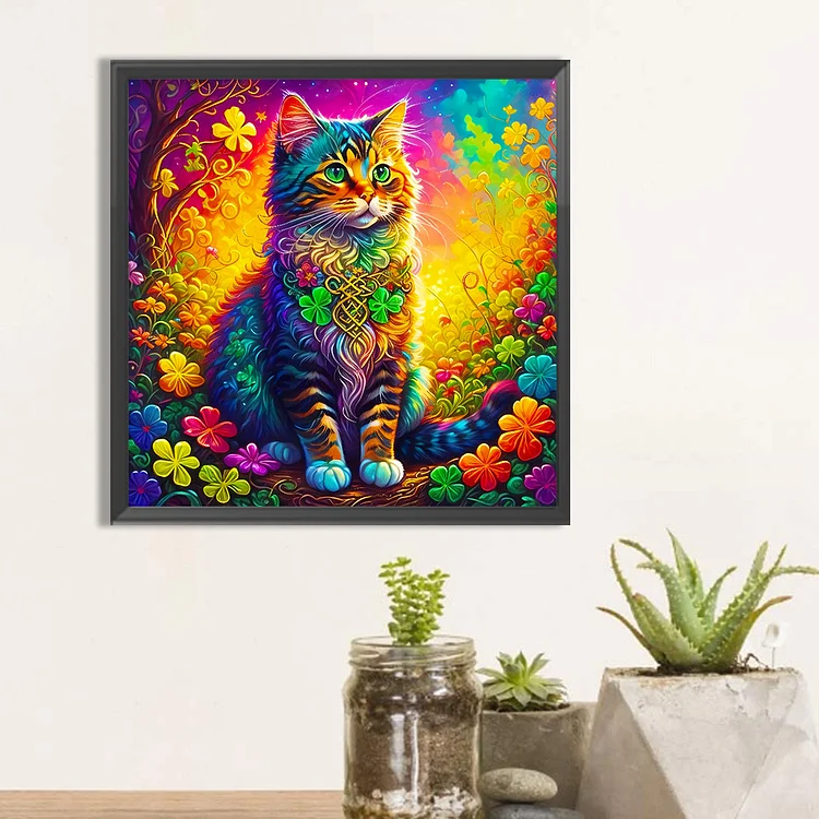 Colorful Cats - Full Round - Diamond Painting(50*50cm)