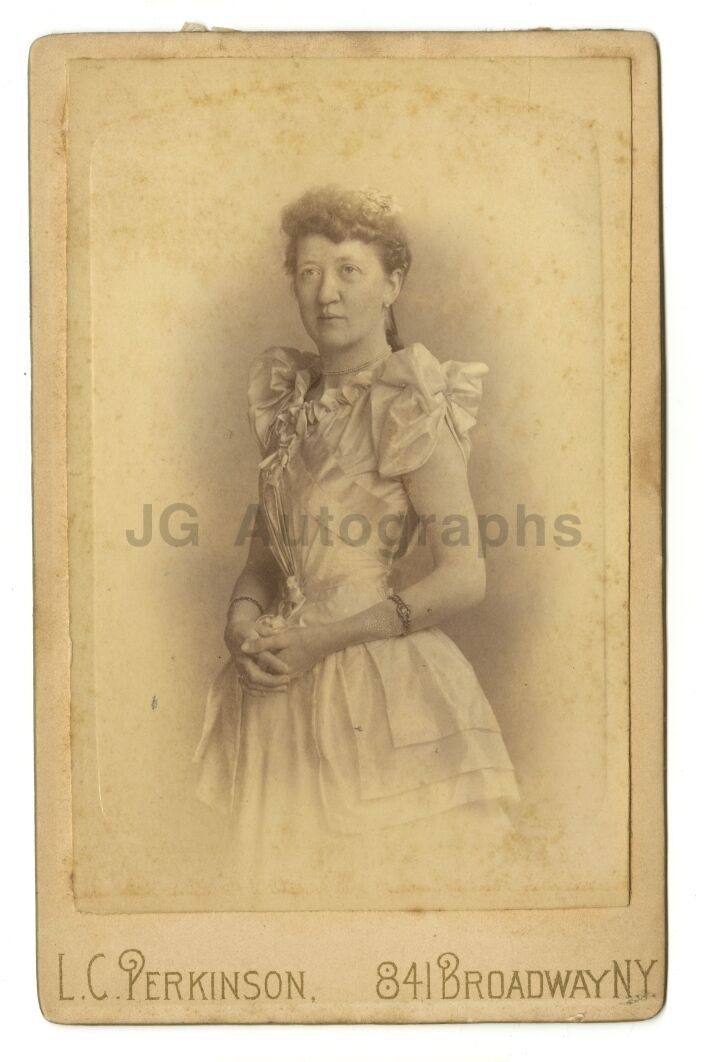 19th Century Fashion - Original Cabinet Card Photo Poster painting - New York, NY