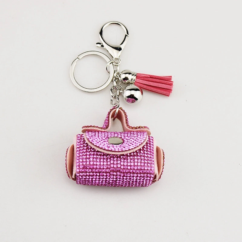 Lady Minimalist Bag Pu Leather Women’s Keychain