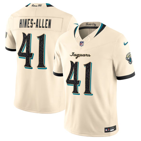 Men's Jacksonville Jaguars #41 Josh Hines-Allen Cream 2026 Rivalries Collection Vapor F.U.S.E. Limited Jersey