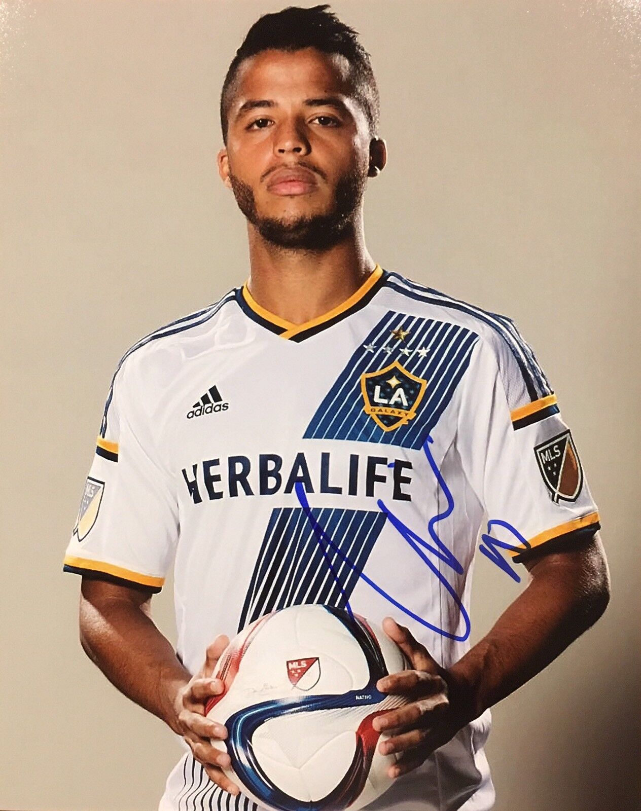 PROOF! GIOVANI DOS SANTOS Signed Autographed 8x10 Photo Poster painting LA GALAXY MEXICO