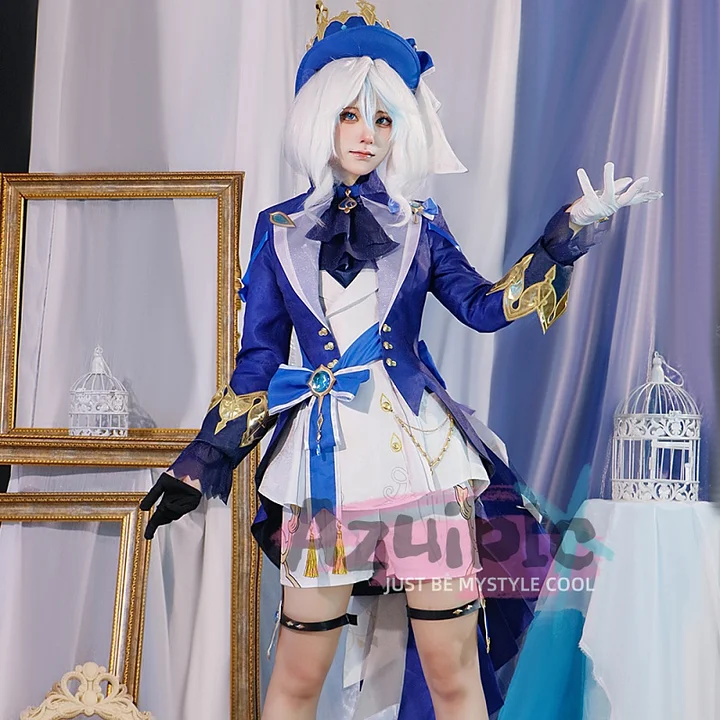 Azuiblc 原神 フリーナ 高級コス衣装 3D樹脂アクセサリー付属