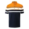 Men's New Cotton Lapel Striped Casual Breathable POLO Shirt