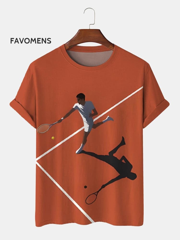 Sports Tennis Athlete T-Shirt Multicolor / S