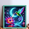 Luminous Lotus Hummingbird-11CT Stamped Cross Stitch 40*40cm/15.75*15.75in