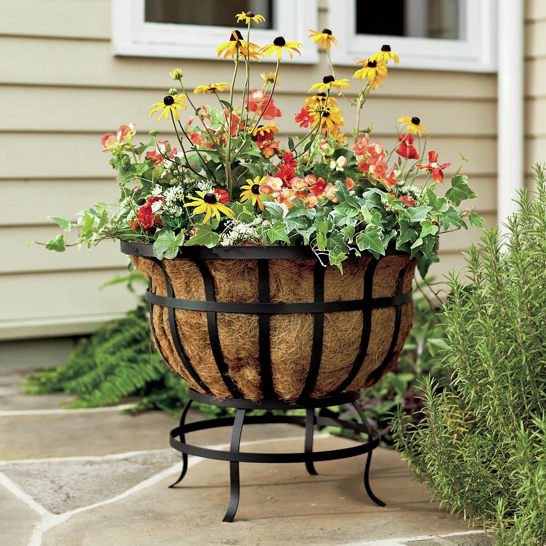 Coco Basket Steel Pot Planter