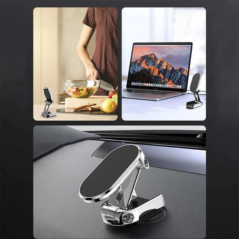 Car magnetic mobile phone navigation bracket 
