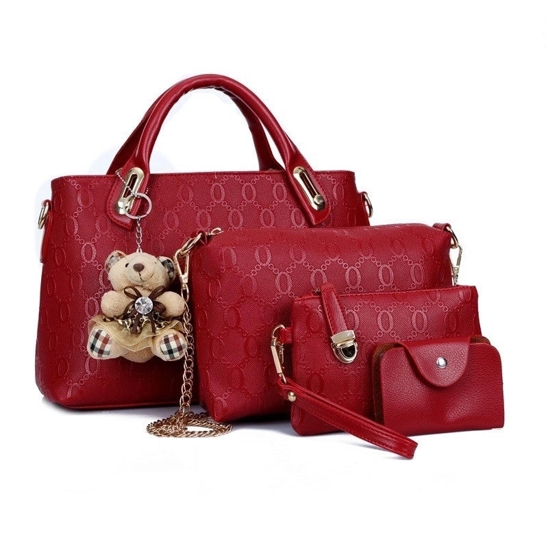 Women’s Large All Seasons Pu Leather Streetwear Bag Sets