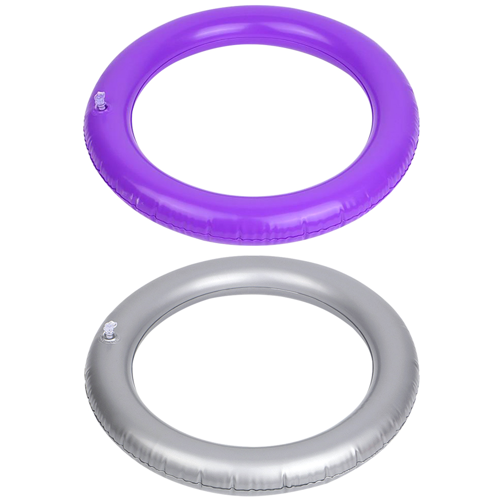 

PVC Round Thickened Yoga Ball Base Ring Fitness Pilates Balls Fixing Circle, Gary, 501 Original