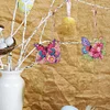6Pcs papillon double face - 5d bricolage artisanat porte-cl&eacute;s