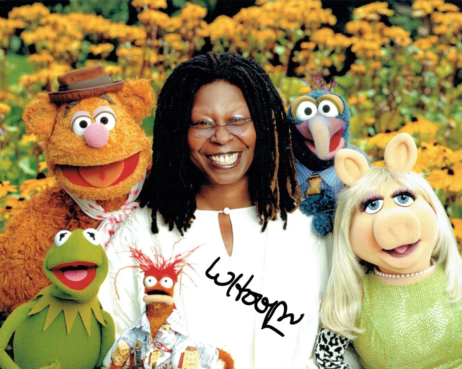 Whoopi GOLDBERG SIGNED Autograph RARE 10x8 Photo Poster painting AFTAL COA Muppets