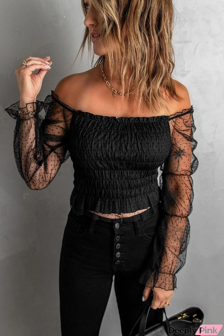 Off-the-shoulder Crop Top