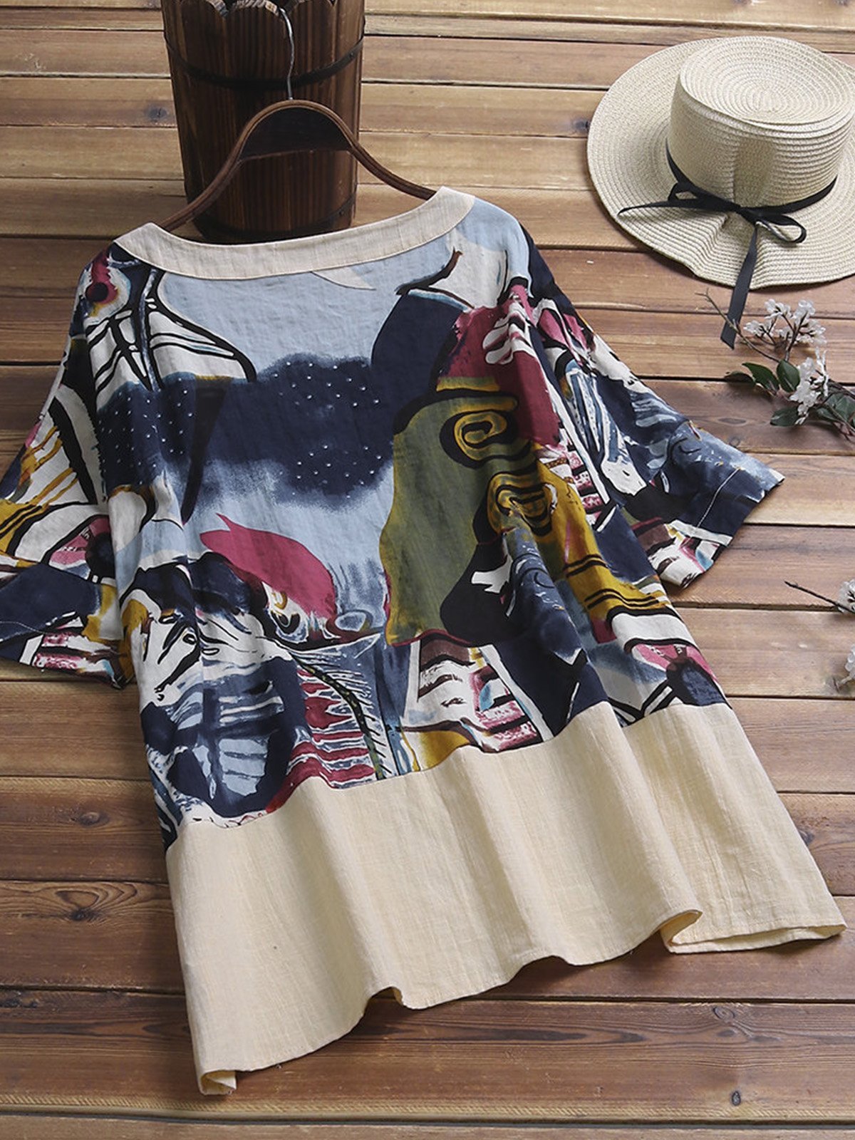 Women Casual Loose Tops Tunic Blouse Shirt