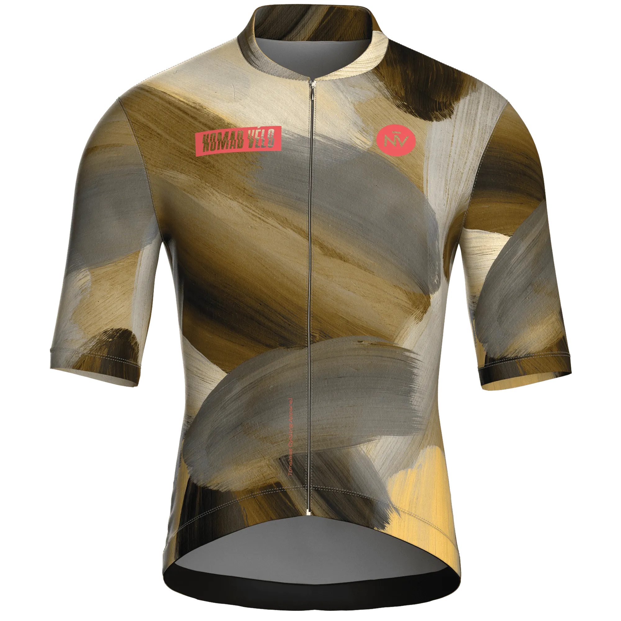 Painterly Bronze Jersey – Cycling Short Sleeve Aero Fit Sublimated Artwork