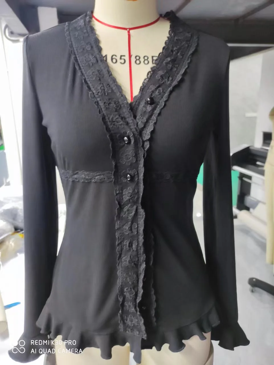 Brownm Collar Lace Access Control Vertical Sweaters
