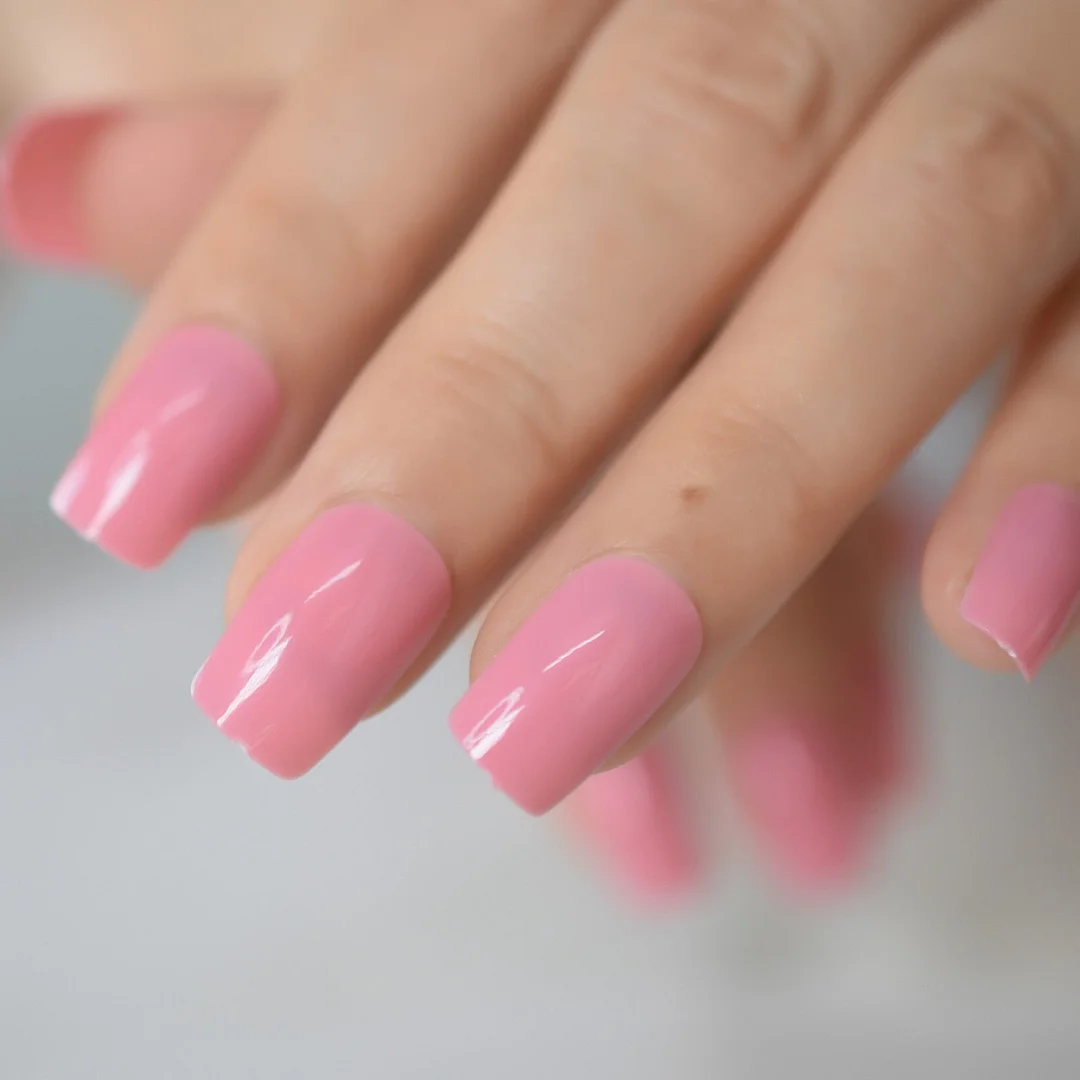 24Pcs/Set Grey Marble Design Lady Nails Acrylic Full False Nail Tips Nail Art Fake Nails Tools + Duo Side Sticker Z141-Nail Inspo