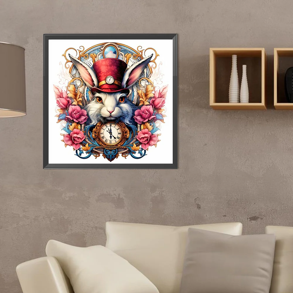 Full Round Diamond Painting 40*40cm - Time And Space Rabbit