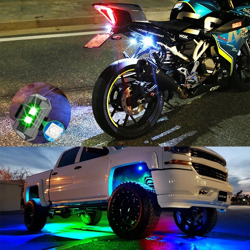 🔥TikTok Hot Sale🔥LED Car Strobe Light Pro🌈(7 Light Colors & 33 Light Modes)