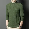 Thickened warm half-zip knitted bottoming sweater