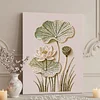 Lotus-DIY-Perlen-Malset f&uuml;r Erwachsenengeschenke &ndash; Wanddekoration 40x50 cm mit Rahmen