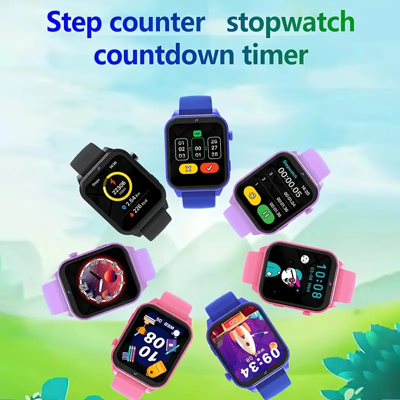 multi game educational watch gaming smartwatch high definition touchscreen camera music player alarm clock calculator led lighting gift birthday gift 3