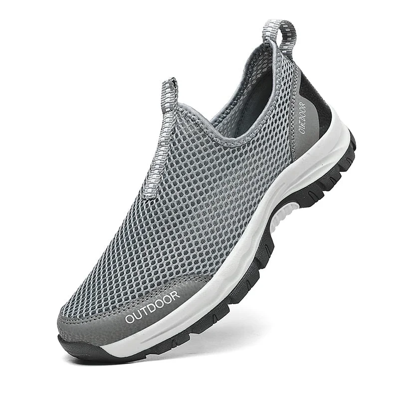 Men's Vulcanize Shoe Sneakers Summer Mesh Casual Shoes Breathable Rubber Non-slip Lightweight Shoes 2021 Men Loafers Footwear