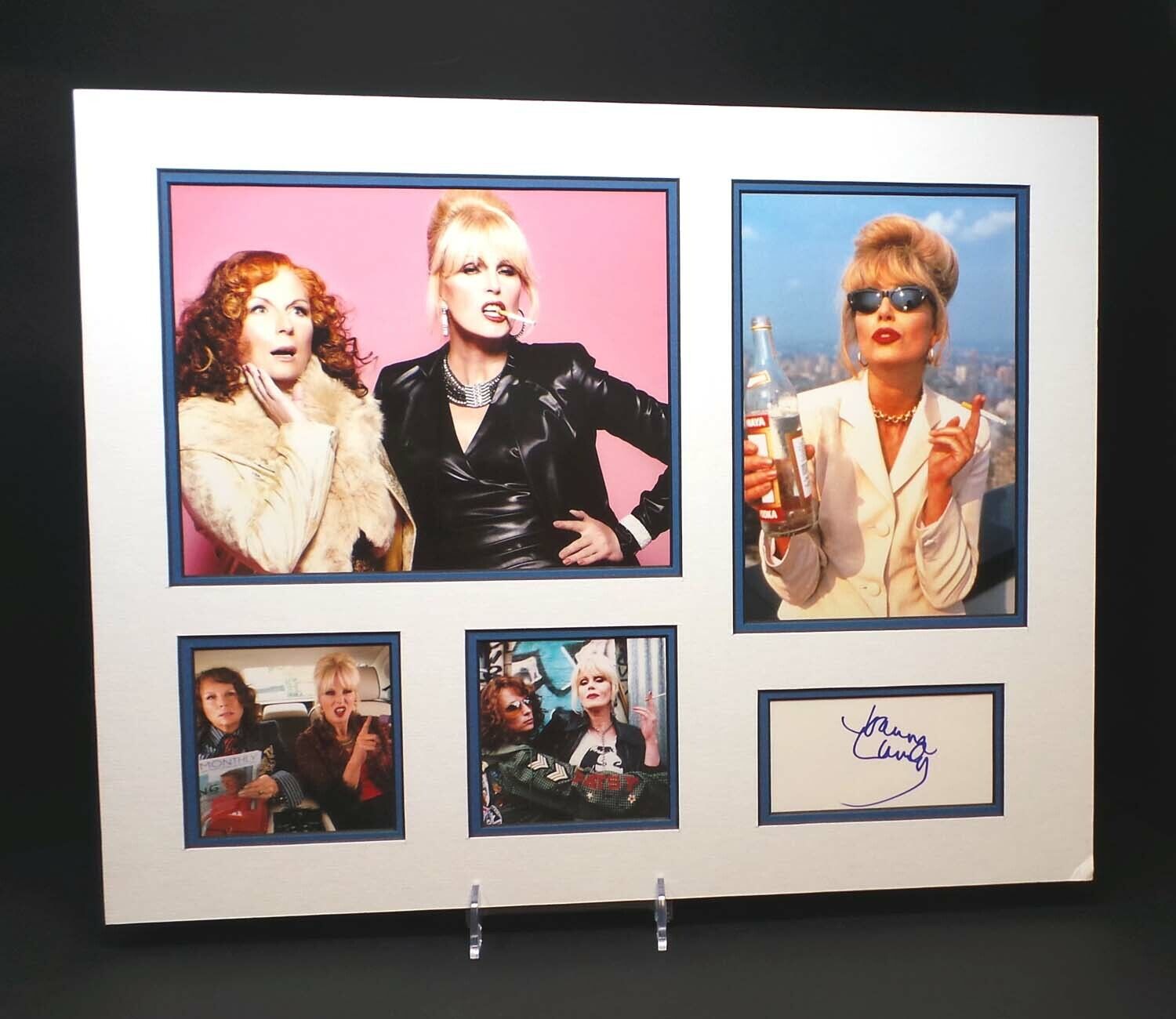 Joanna LUMLEY Signed Mounted 20x16 Ab Fab Photo Poster painting Display AFTAL RD COA