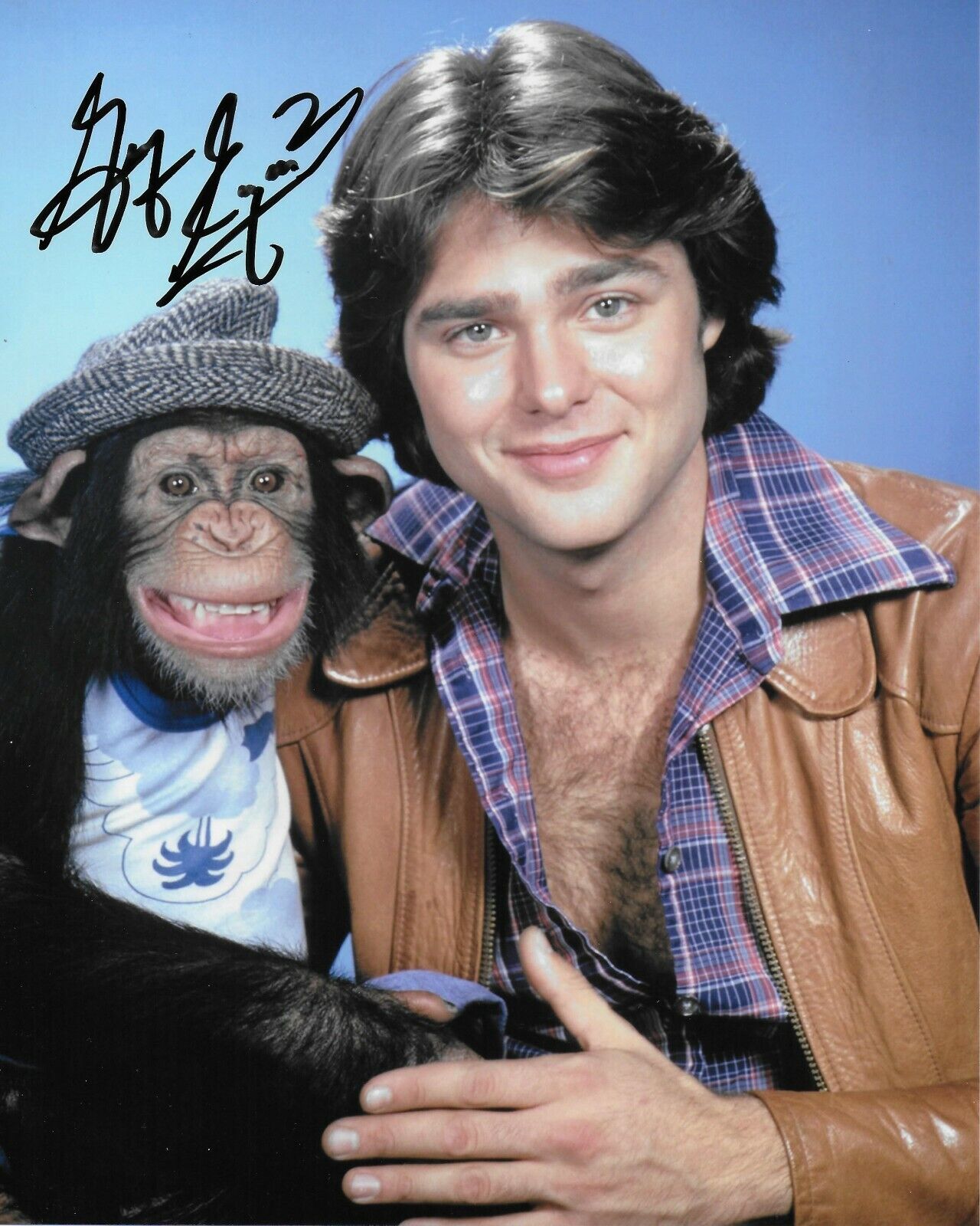 Greg Evigan BJ & The Bear Original Autographed 8X10 Photo Poster painting #7