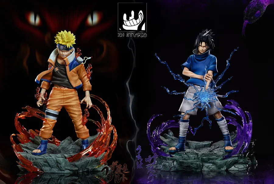 PRE-ORDER ZH studio -naruto Sasuke 1/6 & 1/4 Statue(GK)