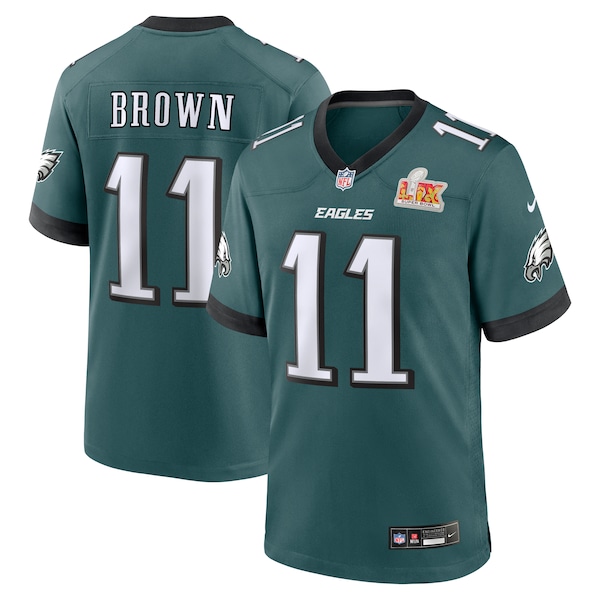 Philadelphia Eagles A.J. Brown Midnight Green Super Bowl LIX Game Jersey mysite