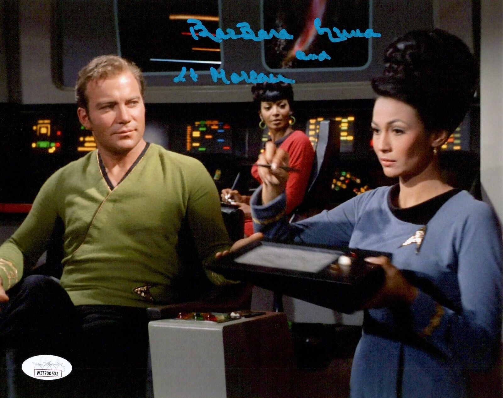 BARBARA LUNA Signed 8x10 STAR TREK ORIGINAL SERIES Photo Poster painting Authentic Auto JSA COA