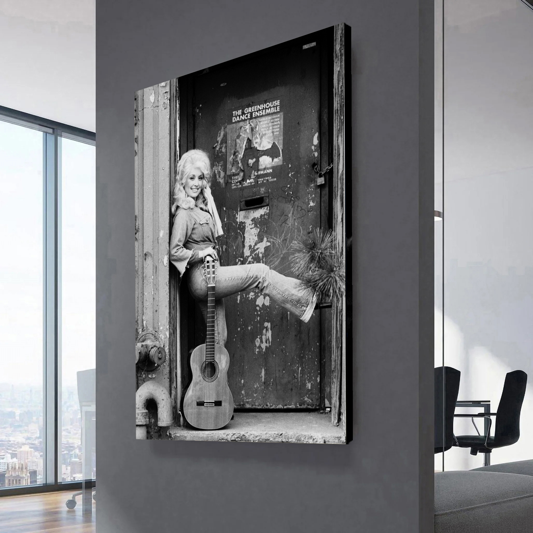 Dolly Parton in New York (1976) Canvas Wall Art 