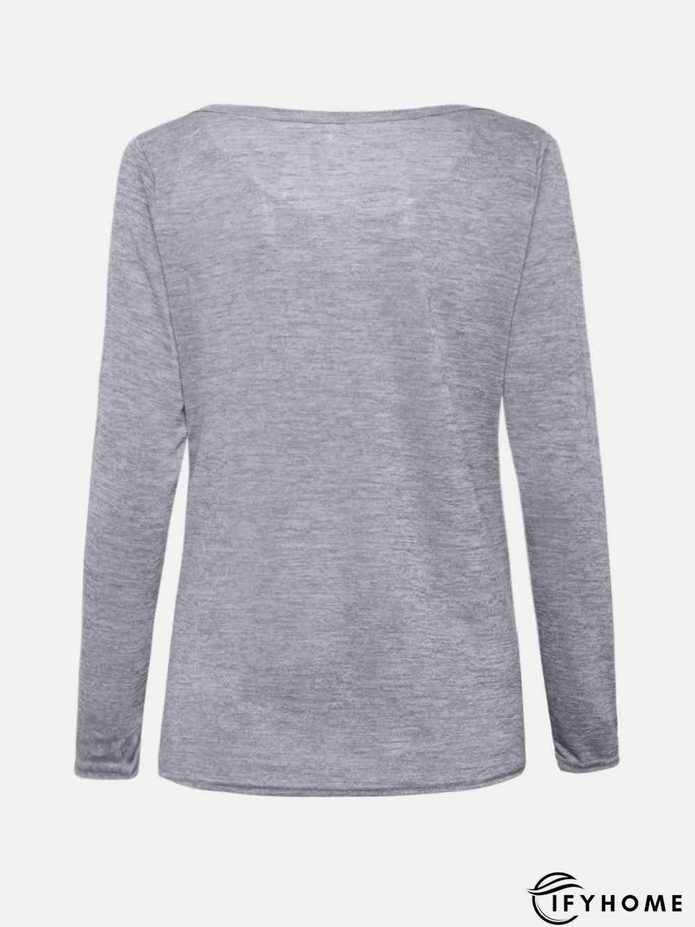Long Sleeve Crew Neck Cotton T-shirt | IFYHOME