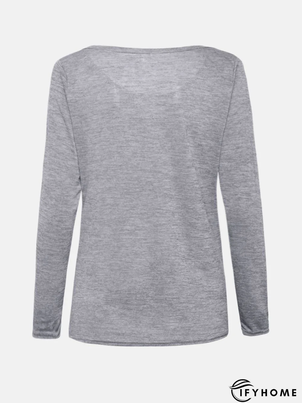 Long Sleeve Crew Neck Cotton T-shirt | IFYHOME