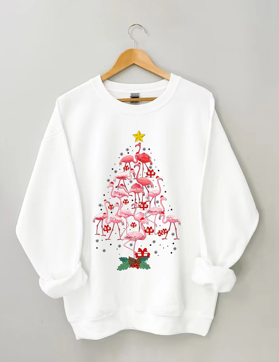 Funny Flamingo Christmas Sweatshirt