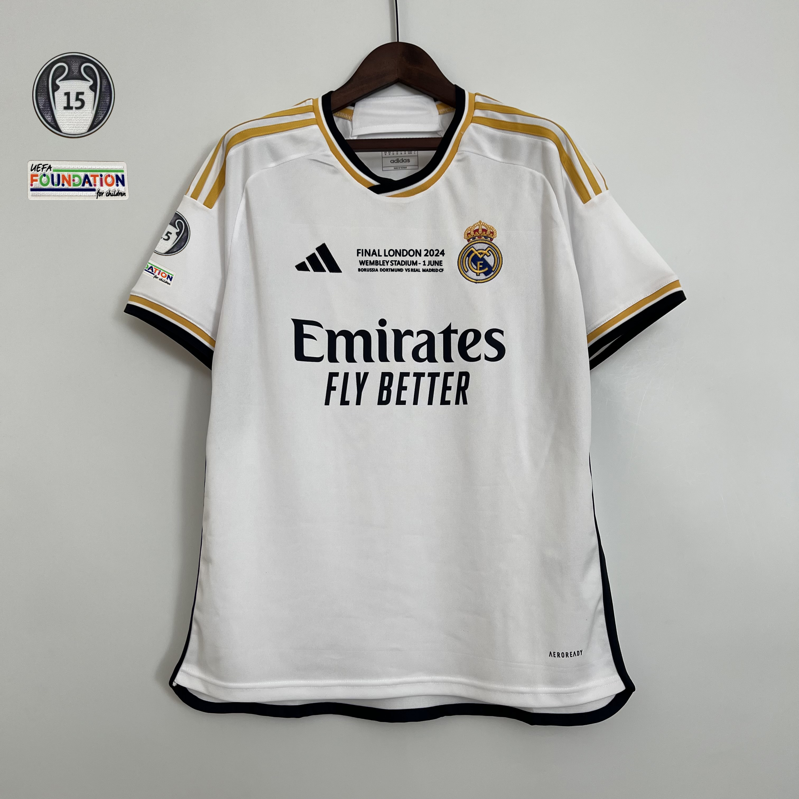 2023-2024 Real Madrid home 15 Champions League Commemorative Edition Football Shirt 1:1 Thai Quality