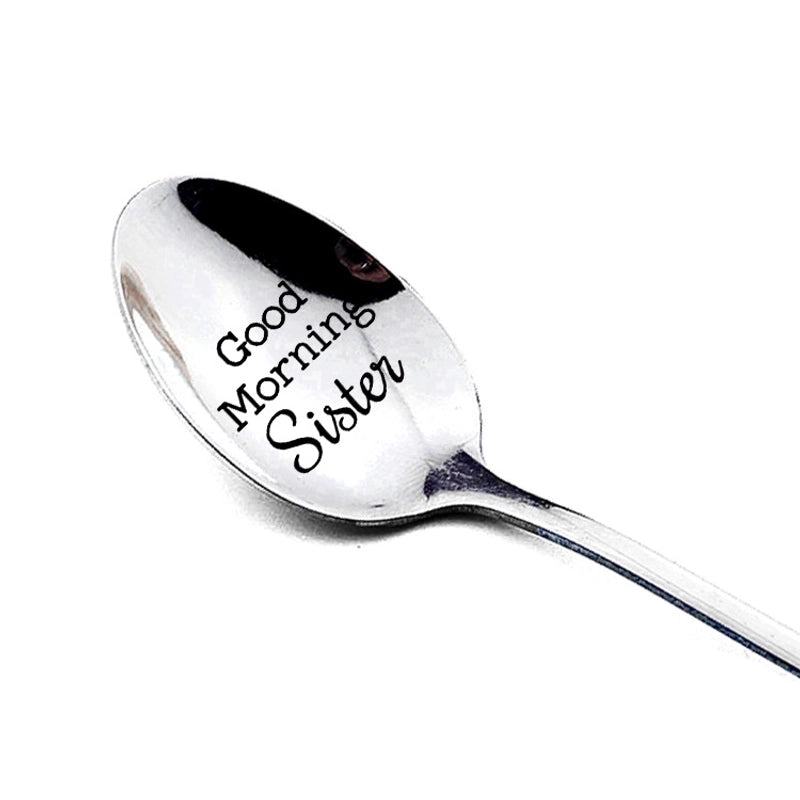 Casual Solid Color Stainless Steel Spoon 1 Piece