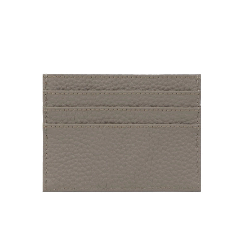 Unisex Solid Color Leather Open Card Holders