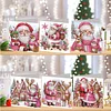 6PCS DIY Diamond Art Greeting Cards Santa Claus Congratulations Cards & Gift